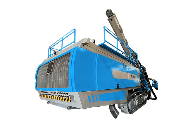 Integrated DTH drilling rig